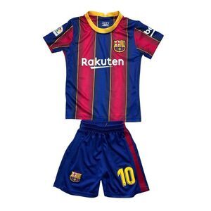 FCB Boy's Size 18 MESSI #10 Barcelona Rakuten Unicef‎ Soccer Jersey
